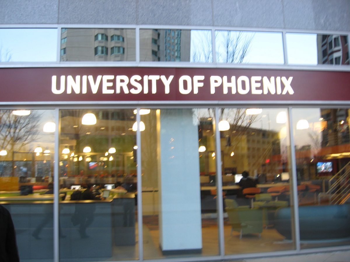 University of Phoenix sign